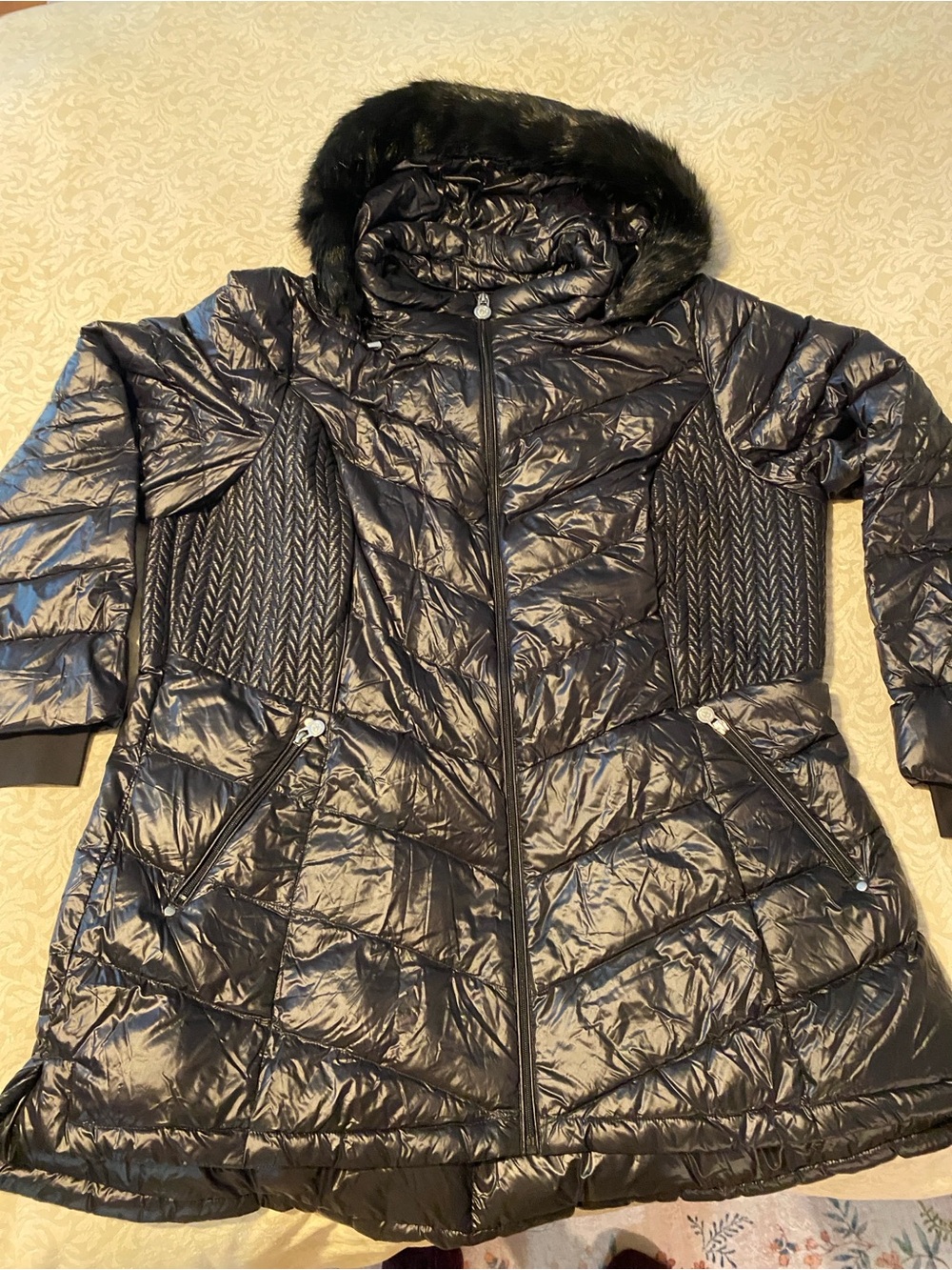 BLACK PACKABLE PUFFER JACKET 2X NWOT … FOR YOUR ALASKAN CRUISE